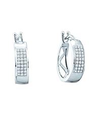 0.16CTW DIAMOND MICRO PAVE HOOPS