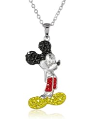 Disney Mickey Crystal Body Pendant Necklace, 18"