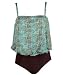 It Figures! Tummy Thinner Collection 2-piece Tunisia Blouson Tankini Swimsuit RETAIL VALUE $109