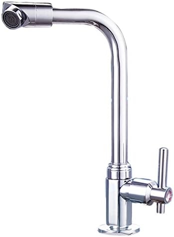 Generic Chrome Plated Rotating Water Taps Basin Bath Wash Basin Faucet