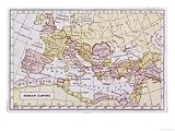 Map Showing the Extent of the Roman Empire Subject Giclee Poster Print, 32x24