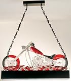 LAMPS BEAUTIFUL Contemporary Motorcycle Billiards Pool Table Light by Meyda Tiffany--Excellent customer service--see our feedback.