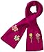Kidorable Purple Butterfly Soft Acrylic Gloves for Girls w/Flowers and Butterflies