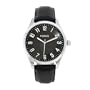 Fossil Men's FS4495 Large Numeral Black Leather Black Dial Watch