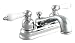 Tools & Hardware : LDR 950-40307CP White Deco Double Handle Lavatory Faucet