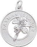Cayman Islands Hibiscus Charm by Rembrandt Charms