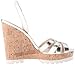 Nine West Women's Kindeyes Metallic Wedge Sandal