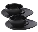 Nigella Lawson Cappuccino Cup & Saucer Set/2 Black