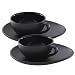 Nigella Lawson Cappuccino Cup & Saucer Set/2 Black