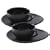 Nigella Lawson Cappuccino Cup & Saucer Set/2 Black