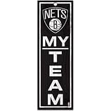 Wincraft Brooklyn Nets 4x13 My Team Wood Sign