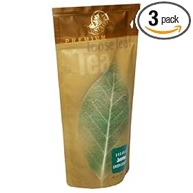 Stash Premium Organic Jasmine Green Tea, Loose Leaf, 3.5 Ounce Pouches Stash Premium Organic Jasmine Green Tea, Loose Leaf, 3.5-Ounce Pouches (Pack of 3)