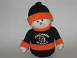 CINCINNATI BENGALS Animated 9" Tall Dancing Logo Christmas SNOWMAN Plays "Jingle Bells"