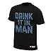 Chris Jericho Drink It In Man WWE Authentic Black T-shirt New