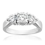 Three-Stone Diamond Ring 1 1/2ctw