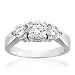 Three-Stone Diamond Ring 1 1/2ctw