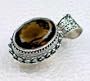 Designer 60ct Sterling Silver Smoky Quartz Pendant