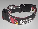 NFL Arizona Cardinals Football Dog Collar Black Large 1"