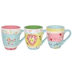 3er Set Kaffeebecher - 0,3 l - C'est la vie - Jet by Ter Steege