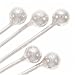 Fancy Bali Silver Plated Ball Head pins 21 Gauge 1.5 Inch (20)