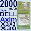 HQRP Li-Ion Battery Replacement for Dell Axim X3, X3i, X 3 PDA Model