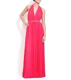 Halston Heritage Womens Pleated V neck Gown with Self Belt 4149CjWsH8L. SL160 Halston Heritage Womens Pleated V neck Gown with Self Belt