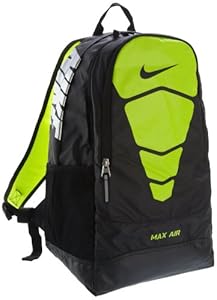 Amazon.com: The Nike Team Training Vapor Max Air Backpack Black/Black/Metallic Silver Size One 