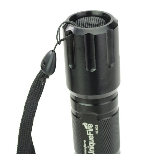 UniqueFire HS-802 Cree R2 5-Mode 260Lumens LED Flashlight Torch with Hand Strap(1 x 18650/2 x 16340)