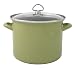 Chantal Enamel-On-Steel 9 Quart Stockpot with Tempered Glass Lid, Glossy Garden Green