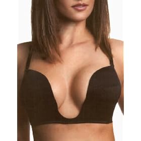Plunge Bra White Nude or Black Convertible Straps A B or C Cups