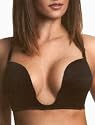 Plunge Bra White Nude or Black Convertible Straps A B or C Cups