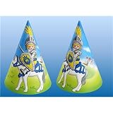 6 Chapeaux Playmobil Chevalier - Anniversaire Enfant - Go�ter enfant