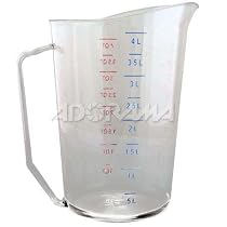 Adorama One (1) Gallon (128 oz.) Plastic Graduate