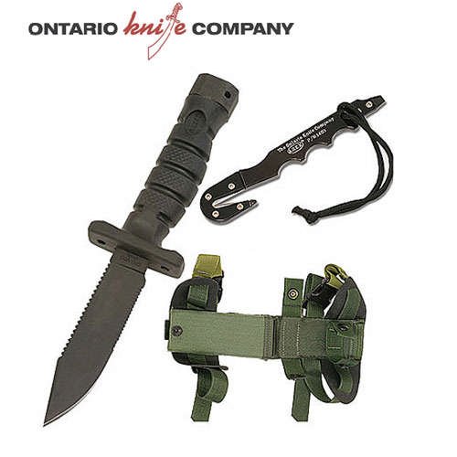 Buy ASEK Complete Survival Kit w Knife Sheath and Cutter by Ontario Knife Co.