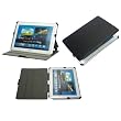 NAVITECH Funda Transportadora Cuero Sint�tico Negro Con Soporte Ajustable Para Samsung Galaxy Note 10.1 Pulgadas N8000, N8010, N8013 Dispositivo Android 4.0
