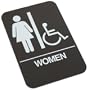 P-T Templet T3D69-88  Ladies Restroom Sign