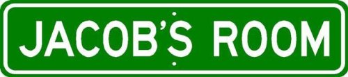 JACOB ROOM SIGN - Personalized Gift Boy or Girl, Aluminum