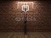 Wallmonkeys Peel and Stick Wall Decals - Old Brick Wall and Basketball - Removable Graphic