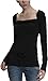 Fornarina  VEGA-BLACK STRETCH COTTON T-SHIRT BER5T09J75300 Damen Shirts/Langarmshirts
