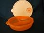 Tupperware Crystalwave Divided Dish. Orange