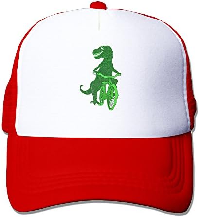 Baseball Caps DINOSAUR On Bicycle Snapback Trucker Hats