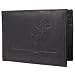 Boston Traveler Mens Genuine Leather Whitetail Embossed Bifold Wallet