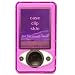 yooZoo Crystal Plastic Hard Case for Microsoft Zune 30 30GB with Lanyard Orchid Purple
