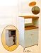BEAUTIFUL WOODEN MICROWAVE CABINET W/ OUTLET