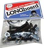 Shortys Single Longboard Skateboard Hardware Set - 1 1/2