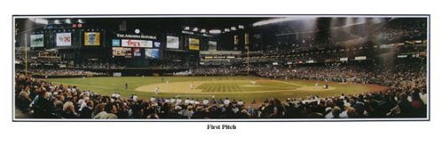 Buy MLB Arizona Diamondbacks Chase Field Stadium, First Pitch Panoramic Print Unframed by Rob Arra