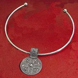 Egyptian Silver Bedouin Pendant and Choker