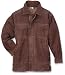 Leather Work Coat Brown XL