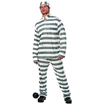 Twenties 20s Convict Adult Costume (Mens Adult Costume)
