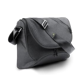 Be.ez 10588 LA besace 13 Lime Drop Messenger Bag for Macbook 13.3 (Grey / Lime)